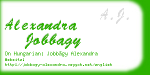 alexandra jobbagy business card