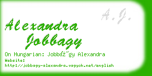alexandra jobbagy business card